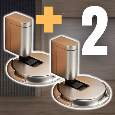 باك 2 قطع – مانع باب ميكانيكي أرضي بدون حفر أو بالمسامير | تصميم مخفي مضاد للصدمات